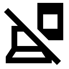 Devices Off Icon from Sharp Line - Streamline Material Set