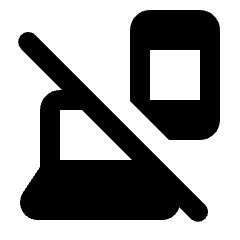 Devices Off Fill Icon from Rounded Fill - Streamline Material Set