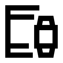 Devices Wearables Alt Icon from Sharp Line - Streamline Material Set