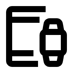 Devices Wearables Alt Icon from Rounded Line - Streamline Material Set