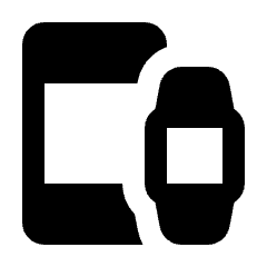 Devices Wearables Alt Fill Icon from Rounded Fill - Streamline Material Set