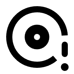 Disc Full Icon from Rounded Line - Streamline Material Set