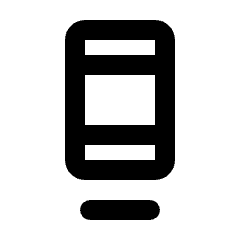 Dock Icon from Rounded Line - Streamline Material Set