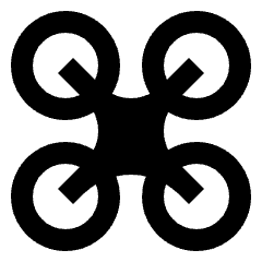 Drone Alt Fill Icon from Outlined Fill - Streamline Material Set