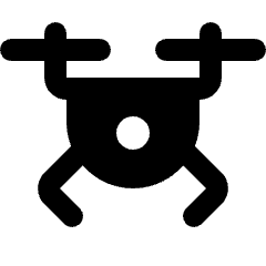 Drone Fill Icon from Rounded Fill - Streamline Material Set