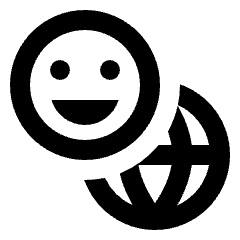 Emoji Language Icon from Sharp Line - Material Pro Set