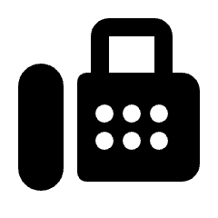 Fax Fill Icon from Rounded Fill - Material Pro Set