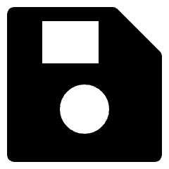 Floppy Disk Save Icon from Nova Solid Set