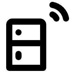 Fridge Wireless Icon from Rounded Line - Streamline Material Set