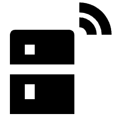 Fridge Wireless Fill Icon from Outlined Fill - Material Pro Set