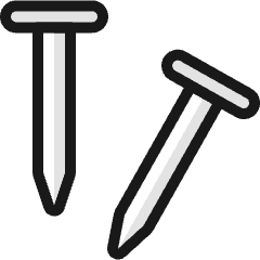 Hardware Nails Icon from Ultimate Colors Set