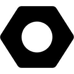 Hardware Nut Icon from Ultimate Bold Set