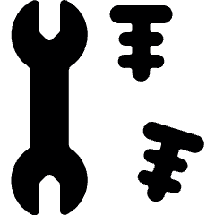 Hardware Wrench Screw Icon from Ultimate Bold Set