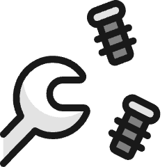 Hardware Wrench Screw Icon from Ultimate Colors Set