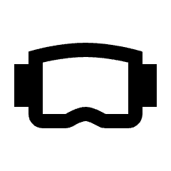 Head Mounted Device Icon from Sharp Line - Streamline Material Set