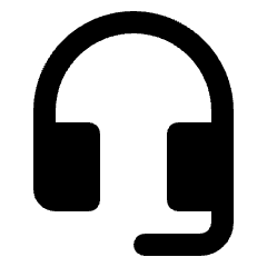 Headset Mic Fill Icon from Rounded Fill - Streamline Material Set