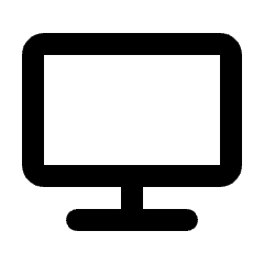 Jamboard Kiosk Icon from Rounded Line - Streamline Material Set