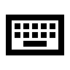 Keyboard Icon from Sharp Line - Streamline Material Set