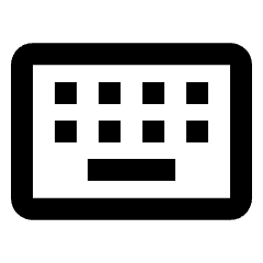 Keyboard Alt Icon from Rounded Line - Streamline Material Set