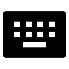 Keyboard Alt Fill Icon from Outlined Fill - Streamline Material Set