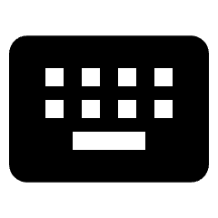 Keyboard Alt Fill Icon from Rounded Fill - Streamline Material Set