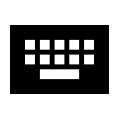 Keyboard Fill Icon from Sharp Fill - Streamline Material Set