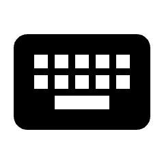 Keyboard Fill Icon from Rounded Fill - Streamline Material Set