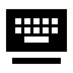 Keyboard Floating Fill Icon from Sharp Fill - Material Pro Set