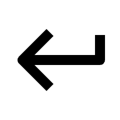 Keyboard Return Fill Icon from Outlined Fill - Streamline Material Set