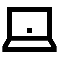 Laptop Mac Icon from Sharp Line - Streamline Material Set