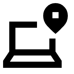 Laptop Track Icon from Sharp Line - Material Pro Set