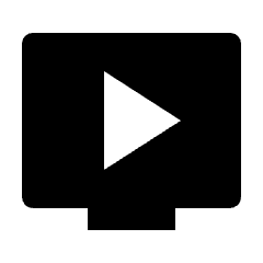 Live Tv Fill Icon from Outlined Fill - Streamline Material Set