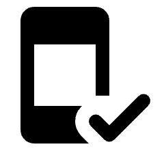 Mobile Friendly Fill Icon from Rounded Fill - Streamline Material Set