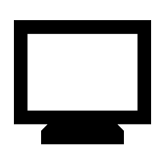 Monitor Icon from Sharp Line - Streamline Material Set