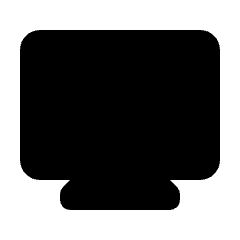 Monitor Fill Icon from Rounded Fill - Material Pro Set