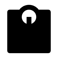 Monitor Weight Fill Icon from Outlined Fill - Streamline Material Set
