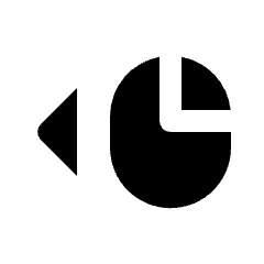 Mouse Left Fill Icon from Outlined Fill - Streamline Material Set