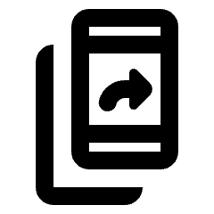 Offline Share Icon from Rounded Line - Material Pro Set