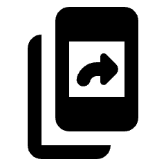 Offline Share Fill Icon from Rounded Fill - Streamline Material Set