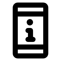 Perm Device Information Icon from Rounded Line - Material Pro Set