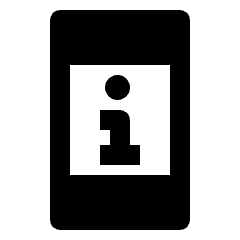 Perm Device Information Fill Icon from Outlined Fill - Material Pro Set