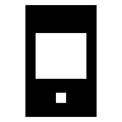 Phone Iphone Fill Icon from Sharp Fill - Streamline Material Set