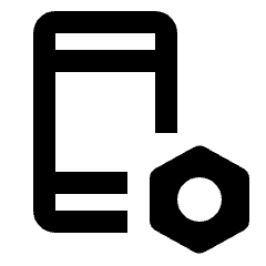 Phonelink Setup Alt Icon from Rounded Line - Streamline Material Set