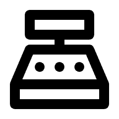 Point Of Sale Icon from Outlined Line - Streamline Material Set