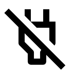 Power Off Icon from Outlined Line - Material Pro Set