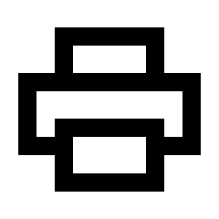 Print Icon from Sharp Line - Streamline Material Set