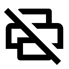 Print Disabled Icon from Outlined Line - Material Pro Set