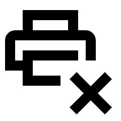 Print Disconnect Icon from Sharp Line - Streamline Material Set