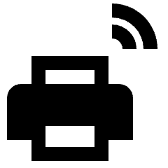 Printer Wireless Fill Icon from Sharp Fill - Material Pro Set