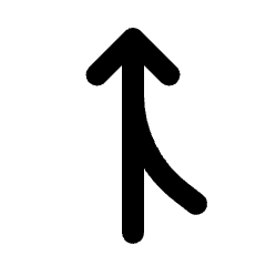 Ramp Left Fill Icon from Rounded Fill - Streamline Material Set